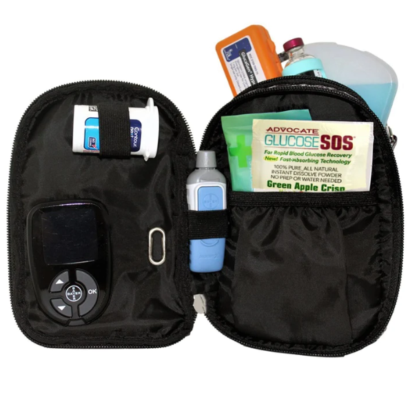 Diabetes Purse Triple Zip - Jenna