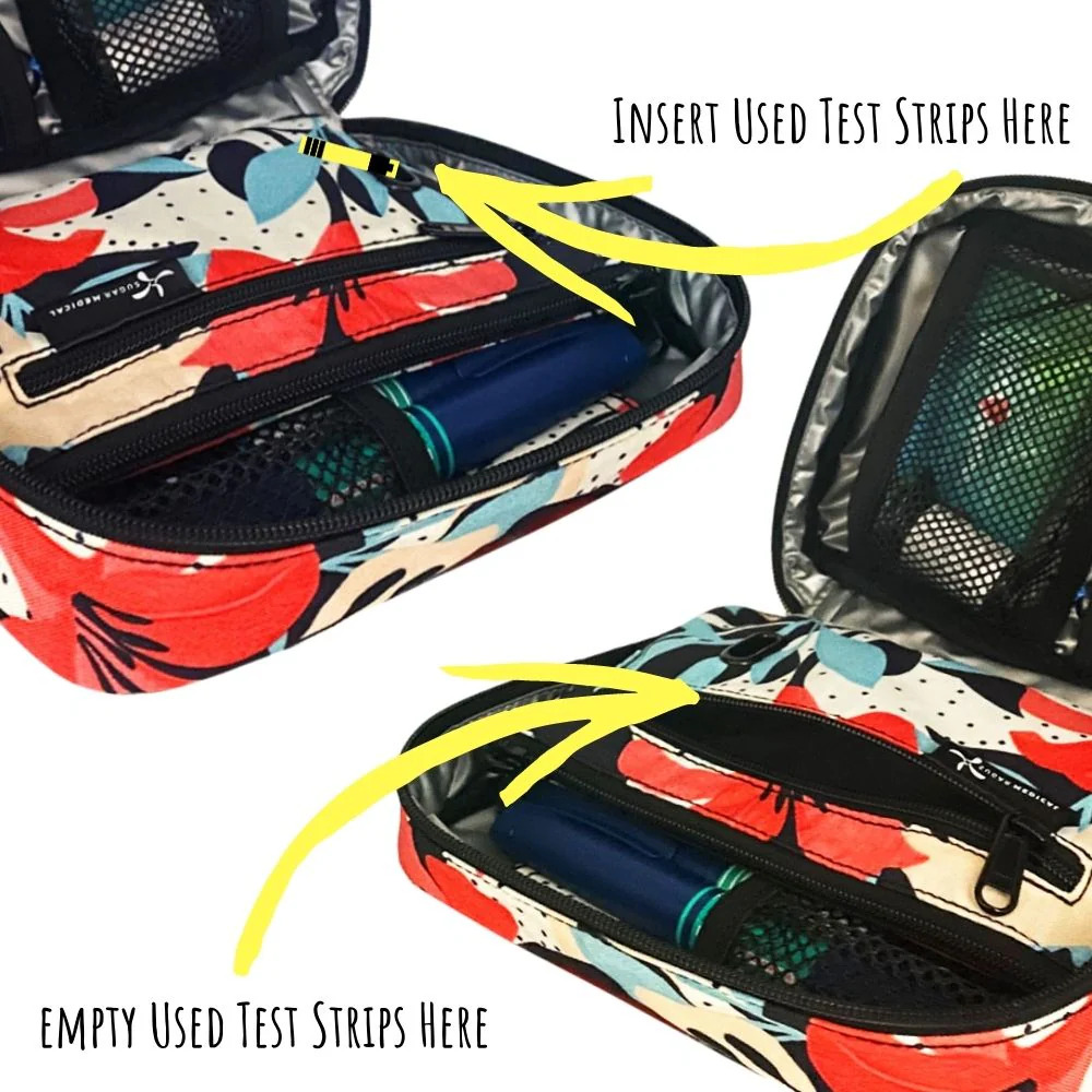 Insulated Diabetes Organizer - Red