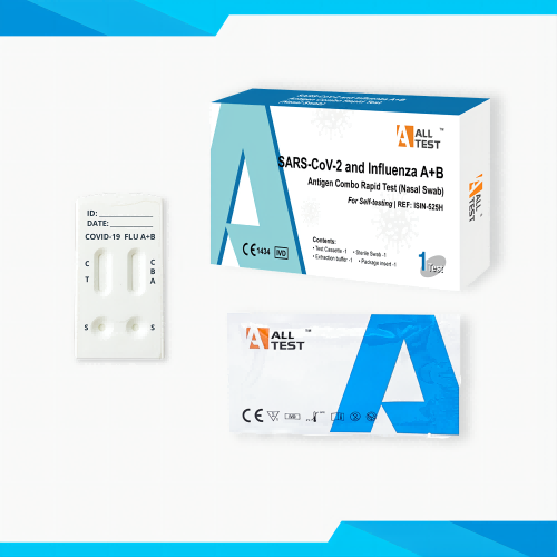 AllTest SARS-CoV-2 & Inflúensa A+B sjálfspróf (Nef Sýni)