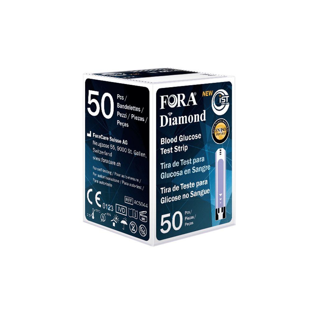 FORA Diamond MINI Blóðsykurstrimlar (50 stk/box)