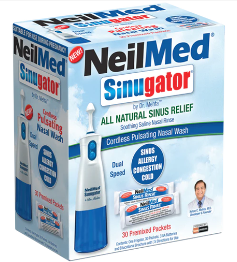 [NM-8902] NeilMed SinuGator Pulsating Nasal Wash - 60 sac